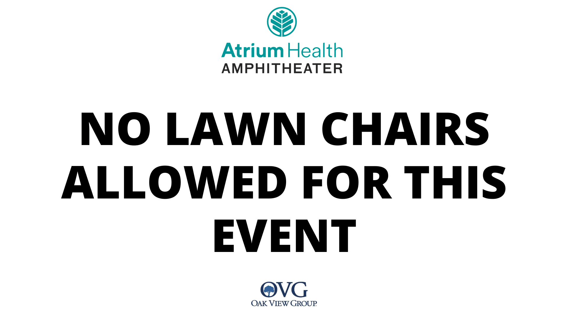 No Lawn Chairs Allowed